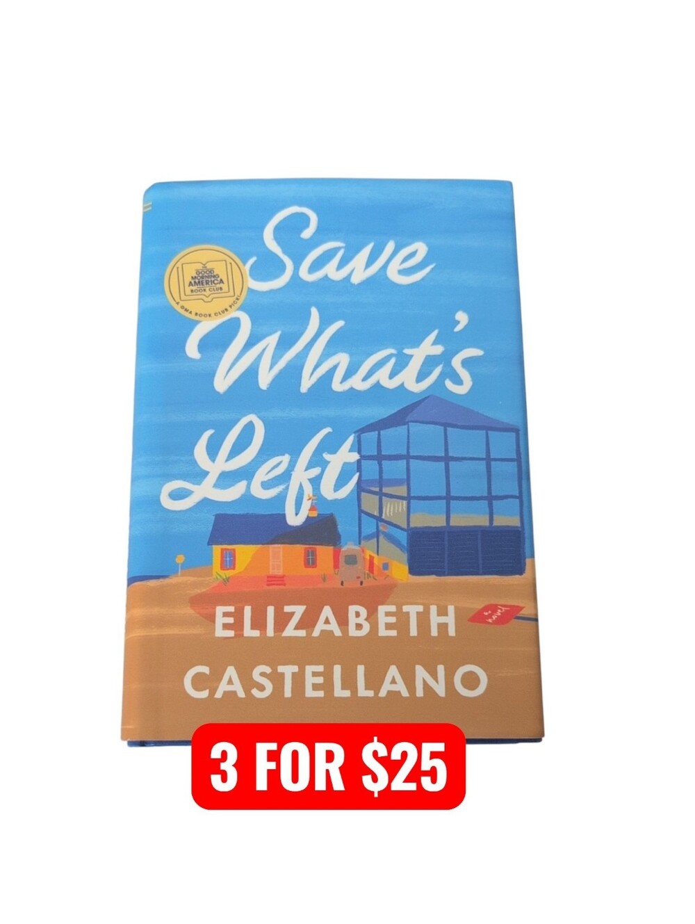 Save What's Left by Elizabeth Castellano Hardback GMA Book Club